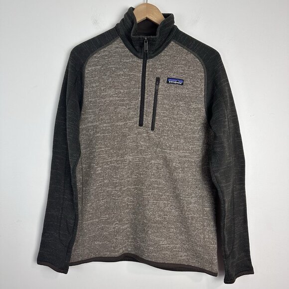Patagonia Mens Better Sweater 1/4 Zip Fleece Pullover Jacket Size Small Walnut - Picture 1 of 11